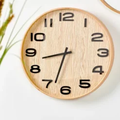 Rel Gios-CASA Plywood Wandklok Natural