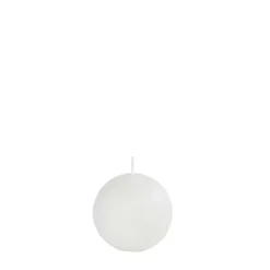 Velas-CASA Pure Rustic Vela Bola Branco