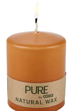 Velas-CASA Pure Vela Cil Ndrica Caramelo Cor-De-Laranja