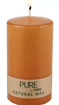 Velas-CASA Pure Vela Cil Ndrica Caramelo Cor-De-Laranja