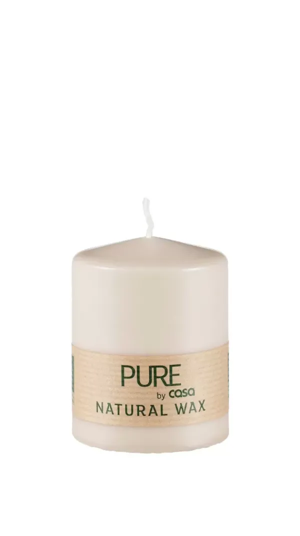 Velas-CASA Pure Vela Cil Ndrica Claro Castanho