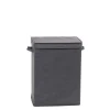 Cestos Para Roupa-CASA Rango Luxe Cesto Roupa Suja Cinzento Escuro