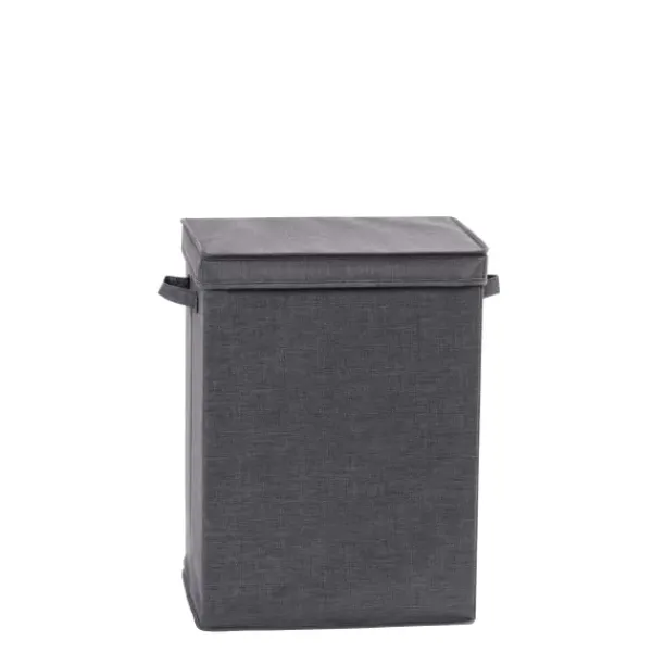 Cestos Para Roupa-CASA Rango Luxe Cesto Roupa Suja Cinzento Escuro