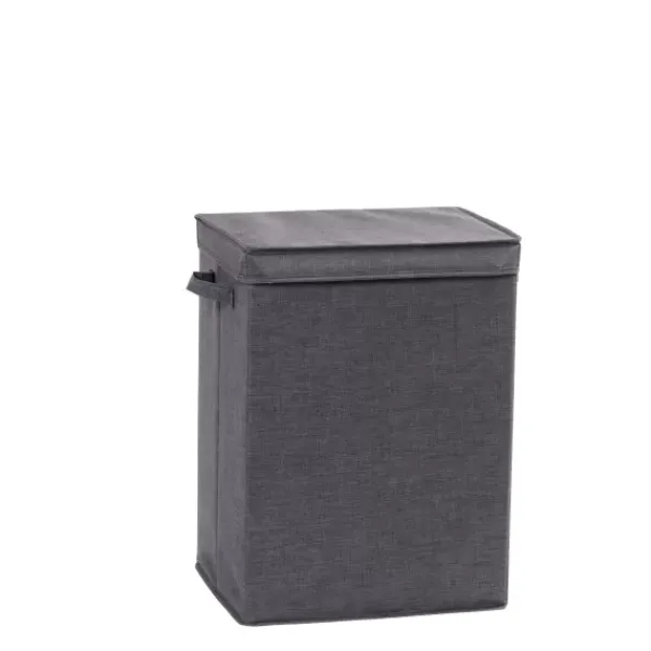 Cestos Para Roupa-CASA Rango Luxe Cesto Roupa Suja Cinzento Escuro