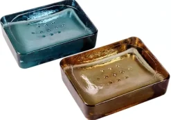 Acessórios De Lavatorio-CASA Recycle Saboneteira Castanho