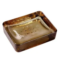 Acessórios De Lavatorio-CASA Recycle Saboneteira Castanho