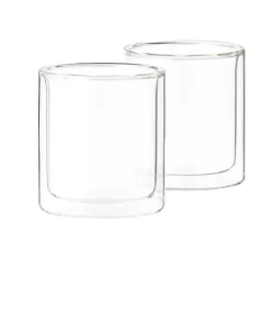 Copos Para Ch-CASA Relax Copo Parede Dupla Conjunto De 2 Transparente