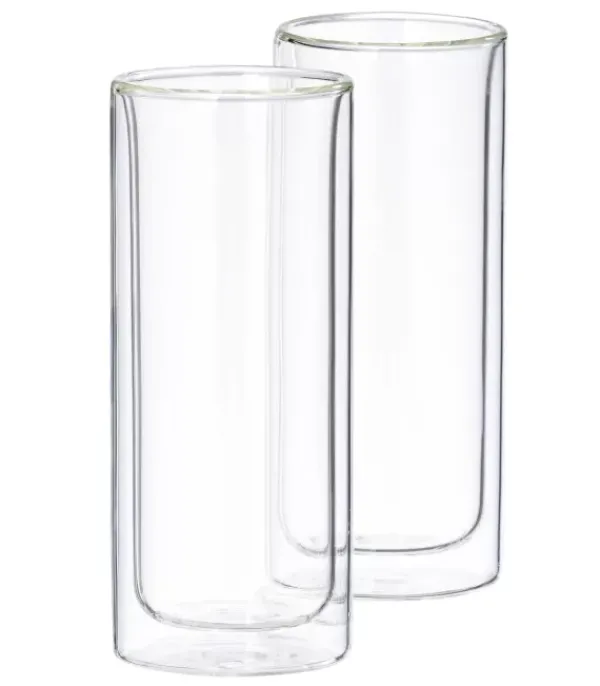 Copos Para Ch-CASA Relax Copos Parede Dupla Conjunto De 2 Transparente