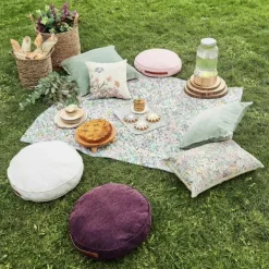 Puffs-CASA Rondi Almofada Plana Branco