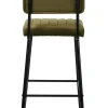 Cadeiras De Bar-CASA Roxy Banco De Bar Assento P. 44Cm Verde