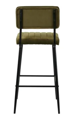 Cadeiras De Bar-CASA Roxy Banco De Bar Assento P. 44Cm Verde