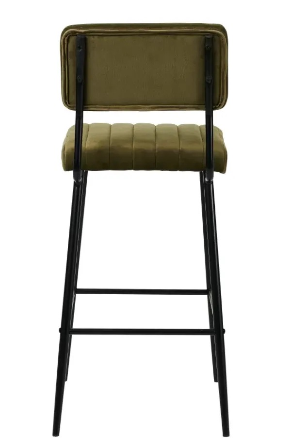 Cadeiras De Bar-CASA Roxy Banco De Bar Assento P. 44Cm Verde