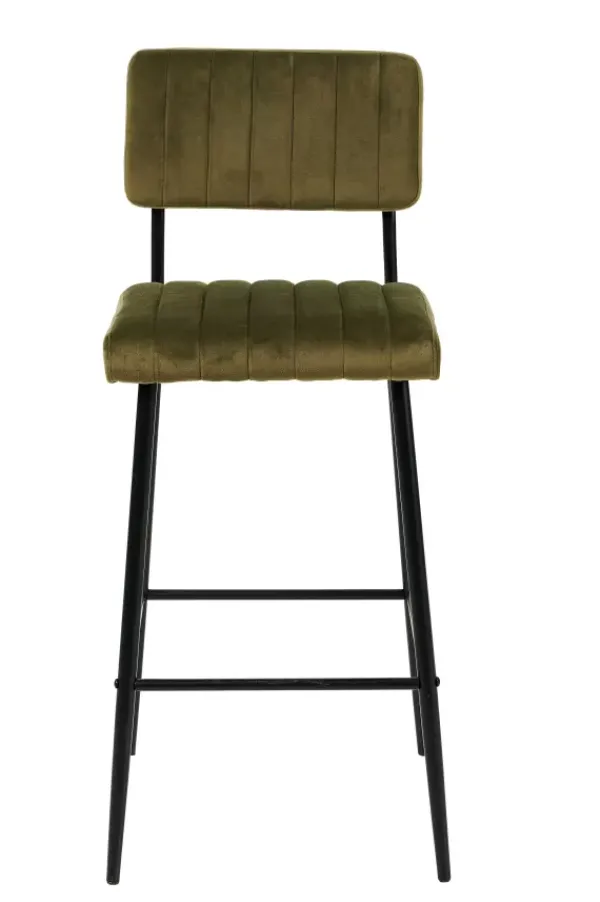 Cadeiras De Bar-CASA Roxy Banco De Bar Assento P. 44Cm Verde