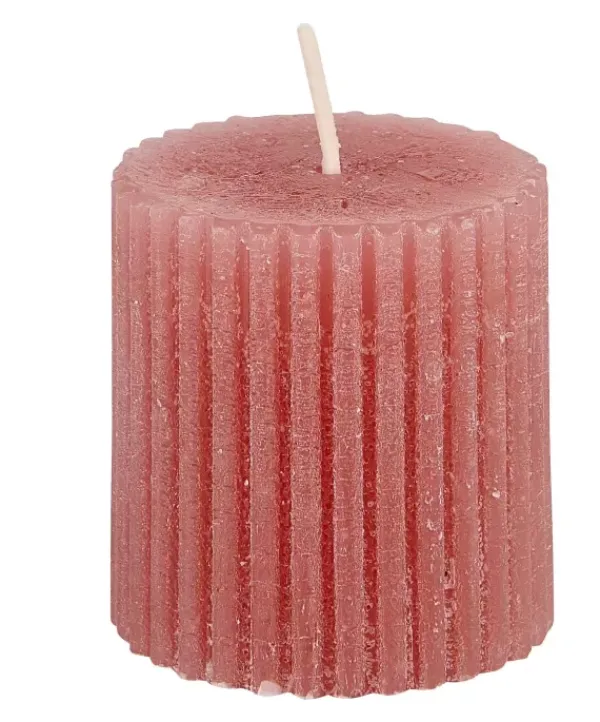 Velas-CASA Rustic Vela Rib Roxo