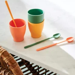 Acessórios Cocktail-CASA Samba Colher Longdrink Cor-De-Laranja