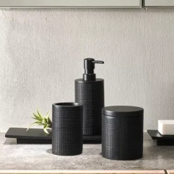 Acessórios De Lavatorio-CASA Samourai Distribuidor De Sab O Preto
