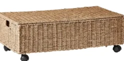 Arcas De Arrumação-CASA Seagrass Caixa De Arrumação Em Rodas Natural