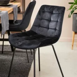 Cadeiras Sala Jantar-CASA Silka Cadeira Para Sala De Jantar Preto