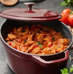 Tachos-CASA Stew Tacho Oval Vermelho Escuro