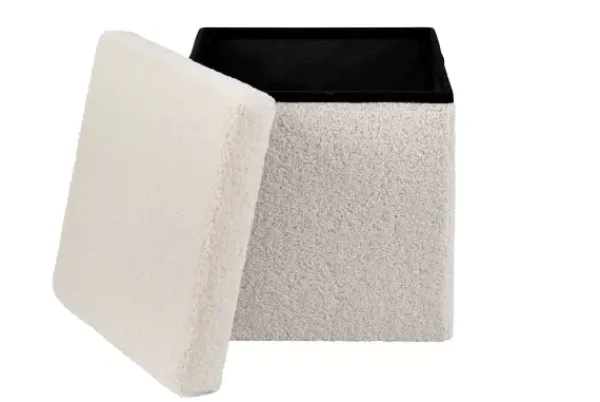 Pufes De Arrumação-CASA Stor Pufe Articulado Pufe Branco