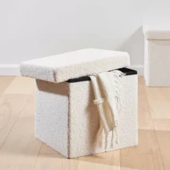Pufes De Arrumação-CASA Stor Pufe Articulado Pufe Branco