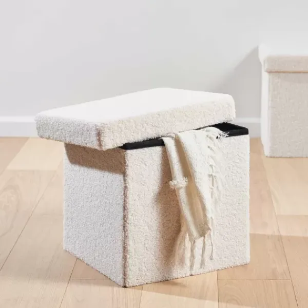 Pufes De Arrumação-CASA Stor Pufe Articulado Pufe Branco