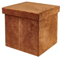 Pufes De Arrumação-CASA Stor Pufe Articulado Pufe Caramelo Castanho