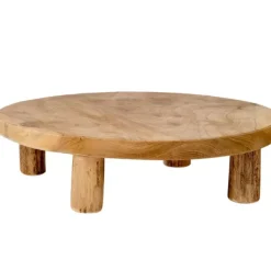 Vasos Em P-CASA Teak Suporte Em P Natural