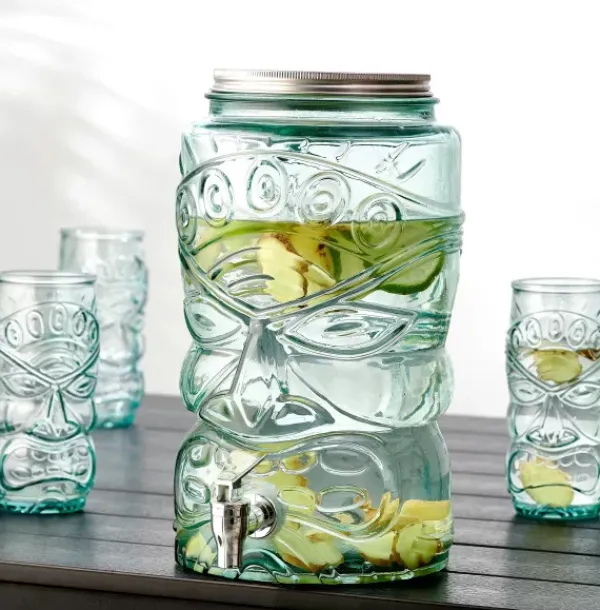 Distribuidor De Bebida-CASA Tiki Recipiente Para Bebida Transparente