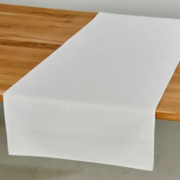 Caminhos De Mesa-CASA Uniline Caminho De Mesa Cru Branco