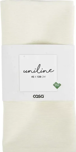 Caminhos De Mesa-CASA Uniline Caminho De Mesa Cru Branco