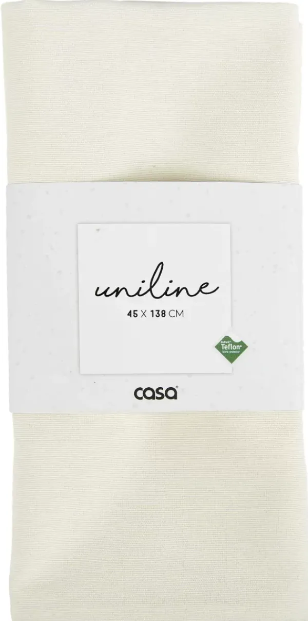 Caminhos De Mesa-CASA Uniline Caminho De Mesa Cru Branco