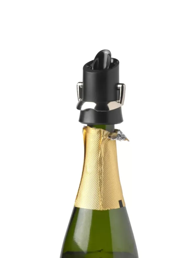 Acessórios De Vinho-CASA Vacuvin Rolha Para Garrafa De Espumante Preto