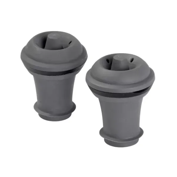 Acessórios De Vinho-CASA Vacuvin Rolhas Para Vinho Conjunto De 2 Cinzento
