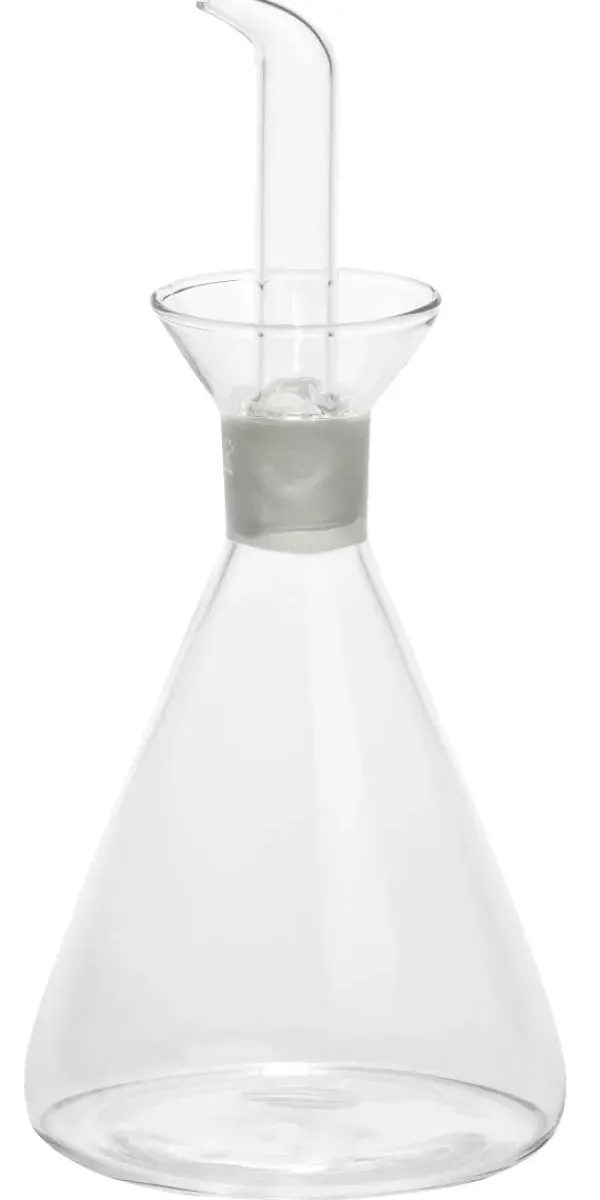 Azeiteiras-CASA Vergine Recipiente Torneira Azeite, Vinagre Transparente