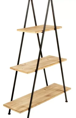 Estantes De Parede-CASA Vermont Estante De Parede Preto, Natural