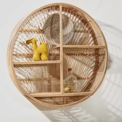Estantes De Parede-CASA Wayi Estante Para Pendurar Natural