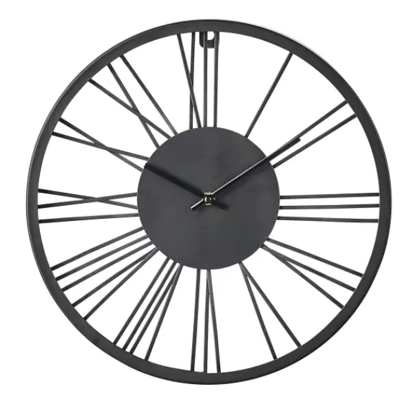 Rel Gios-CASA Wheel Rel Gio De Parede Preto