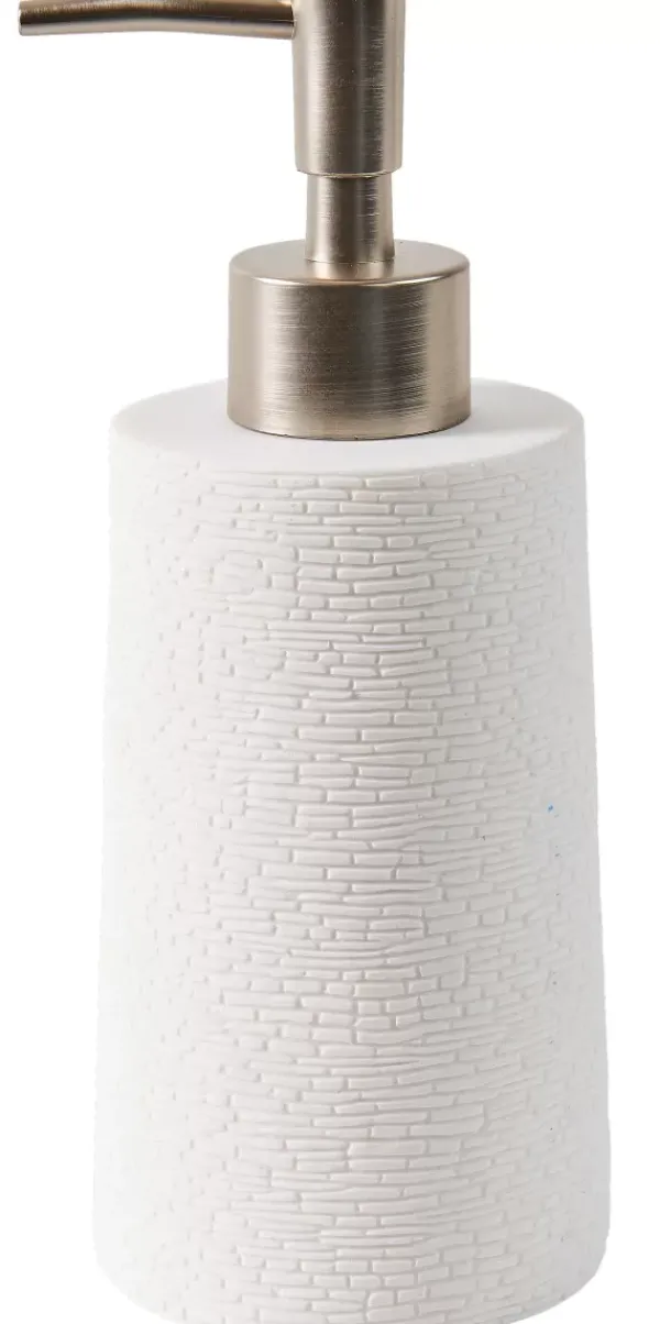 Acessórios De Lavatorio-CASA White Elegance Distribuidor De Sab O Branco, Prateado
