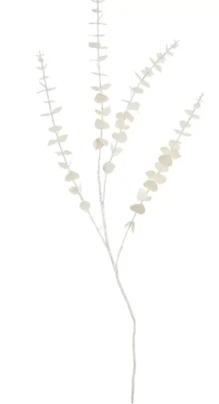 Ramos Artificiais-CASA White Ramo De Eucalipto Branco